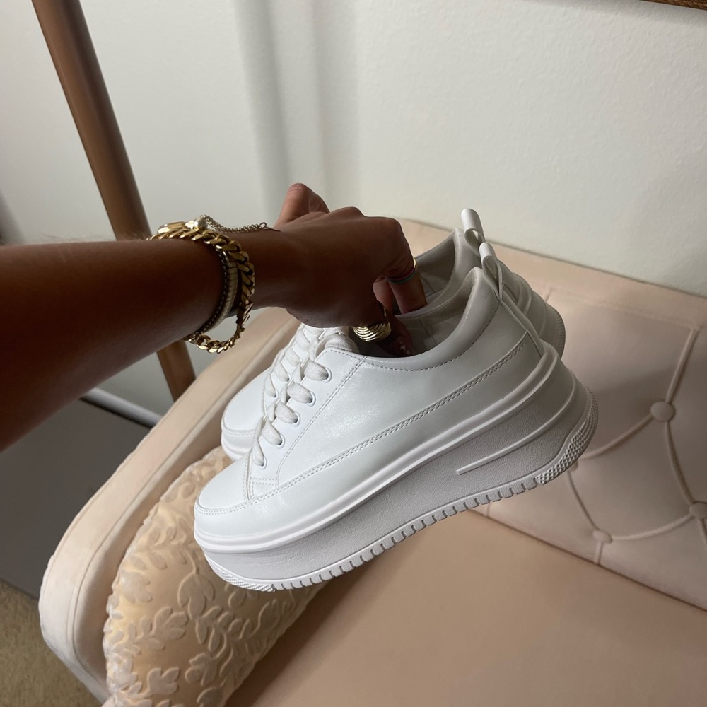 Princess Polly White Tennis Shoes